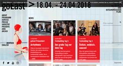 Desktop Screenshot of filmfestival-goeast.de