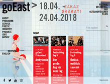 Tablet Screenshot of filmfestival-goeast.de